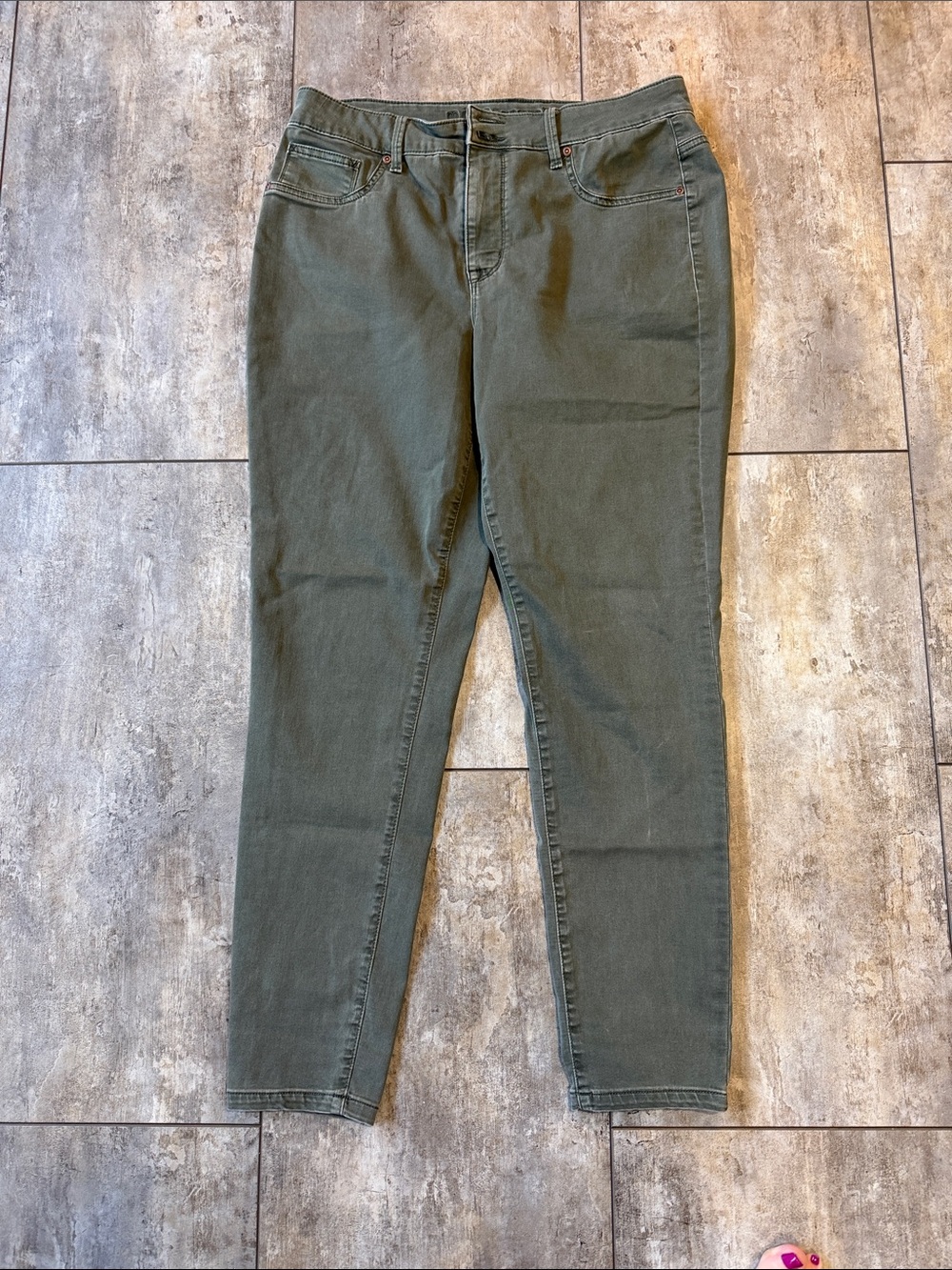 Women's Olive Green Slim Jeans